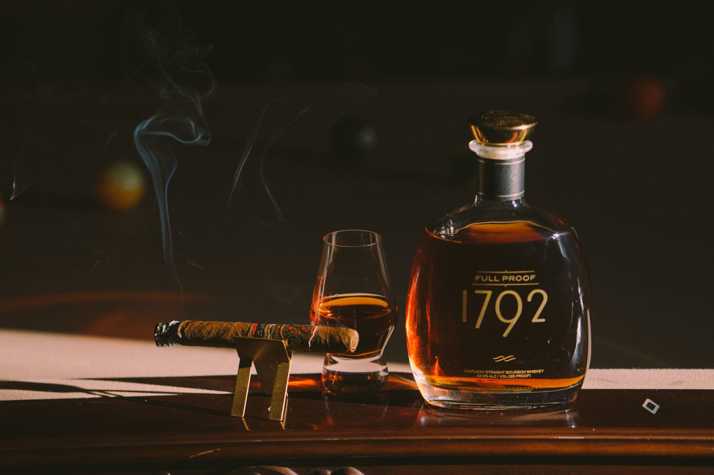 1792 Full Proof Bourbon paired with a Fuente Fuente Opus X Lost City cigar