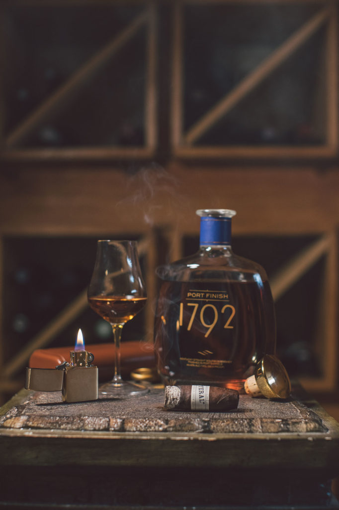 1792 Bourbon Port Finish paired with a Drew Estate Liga Privada Unicos Feral Flying Pig cigar